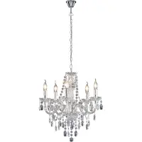 TRIO Lustre Luster Crystal 52cm 5-gris clair