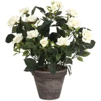 Mica Artificial Rosebush Blanc
