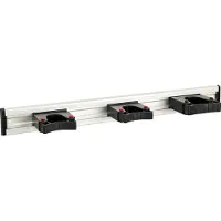 TOOLFLEX Rail en aluminium Toolflex 50cm avec 3 supports