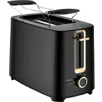 Emerio Toaster 2 Scheiben, Schwarz, Thermostat, Bräunungsst. (TO-125131.1)