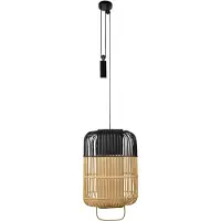 Forestier Bamboo Square Suspension Black | Large