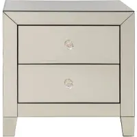 Kare Design, commode petite taille, modèle "Luxury", avec miroir, table de chevet avec 2 tiroirs, [informations supplémentaires sur le modèle]