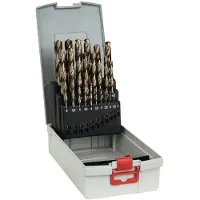 Bosch Accesorios Metal Drill Set Hss-co With Box 1/0-13/0 Mm 25 Pieces Gris,Argenté
