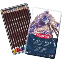 Taidepiste Crayons de couleur - - Coloursoft - Lot de 12 - Douceur - Assortis