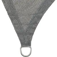 Living Outdoor Tissu d'ombrage Iseo PEHD carré 5x5 m Gris