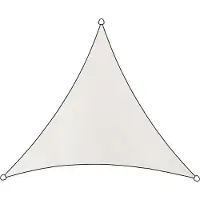 Living Outdoor Tissu d'ombrage Como Polyester triangulaire 5x5 m Blanc