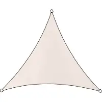 Living Outdoor Tissu d'ombrage Polyester Triangle 3,6x3,6x3,6 m Taupe