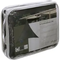 Living Outdoor Tissu d'ombrage Como Polyester triangulaire 5x5 m Gris