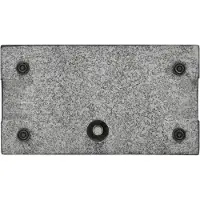 vidaXL Pied de parasol Granit 25 kg Rectangulaire Noir