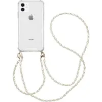 IMoshion Coque avec dragonne + bracelet - Perles Apple iPhone 11 - Transparent