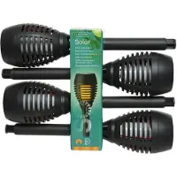 Lumineo Piquets Solaires Flammes éclairage Décoratif Solaire Effet Flamme Réaliste -