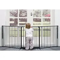 BabyDan - Barrière De Sécurité Flex Large Noir - 56226-2600-10