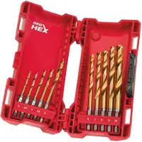 Milwaukee 48894759 Shockwave HEX - Forets À Métal (10pcs) Dans Coffret