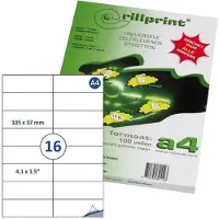 Capture A4LABEL-105X37 étiquette à imprimer Blanc