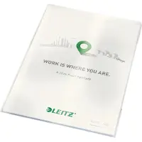 Leitz Pochettes coin Premium 4153 , format A4, lisse, 100 p., transparent