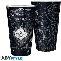 Abysse Corp HARRY POTTER - Grand verre - 400ml - Carte du Maraudeur - Finition mate