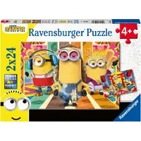 Ravensburger Puzzle enfant Les Minions en action Minions 2 2x24 pièces