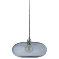 Ebb & Flow Horizon Suspension Deep Blue | Shiny Silver | Ø: 36 cm E27