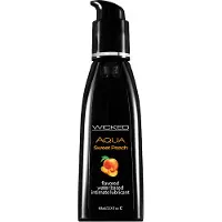 Wicked Aqua Flavored gel lubrifiant aromatisé Sweet Peach 60 ml