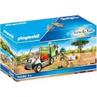 Playmobil Family Fun 70346 Vétérinaire du zoo avec véhicule