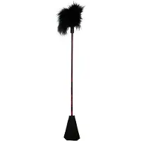 Scala Scandal Feather Cravache à Plumes - Rouge