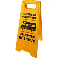 Pricenet Panneau d'emplacement "Réservé" pour camping-car