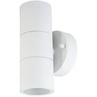 V-TAC Lampe murale d'extérieur - UP - Down - Fixations murales - Support GU10 - IP44 - Blanc mat