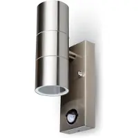 V-TAC Applique murale extérieure avec détecteur 2xGU10/35W/230V IP44