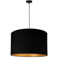 Euluna Suspension , Roller, dimmable, Noir, Salon / séjour, Tissu / textile, Moderne