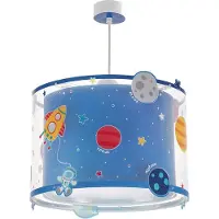 DALBER Lampe suspendue chambre d'enfant Planets bleu