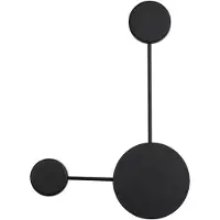 Rabalux Applique moderne noire cercles LED 7W noir Amadeo 6258