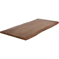 DELIFE Plateau-de-table-à-manger Edge 200x100cm XL acacia marron Live-Edge