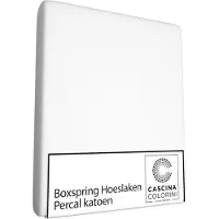 Cascina Colorini Drap-housse Sommier Tapissier / Matelas à eau Cascina Colorini Blanc (Percale)-160 x 200 cm