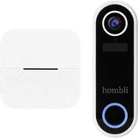 Hombli Smart Doorbell Pack, Noir, Blanc, Maison, Bureau, IP65, Plastique, IR, 2 voies