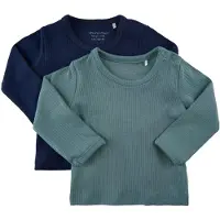 Minymo T-Shirt marine / bleu-gris