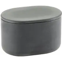 Serax Cose Boîte avec Couvercle Dark Grey | Oval L
