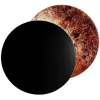 Catellani & Smith Lederam W Applique Black|Copper | Disc Ø: 25 cm