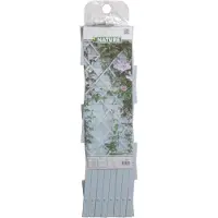 Nature Palissade de jardin 50 x 150 cm PVC Blanc