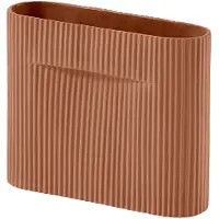 Muuto Ridge Vase Terracotta | H: 16.5 cm
