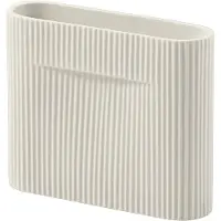 Muuto Ridge Vase Off white | H: 16.5 cm