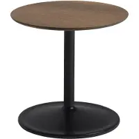 Muuto Soft Side Table Solid Smoked Oak|Black | Ø 41 H: 40 CM | Ø 16.1" H: 15.7"