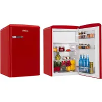 Amica Réfrigérateur combiné Amica Retro AR1112R - table top - 55x61.5x86 cm (lxpxh) - 108 litres - classe E - rouge