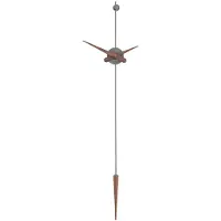 Nomon Punto Y Coma horloge T - Graphite Steel Finish Walnut
