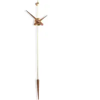 Nomon Punto Y Coma horloge G - Polished Brass Walnut