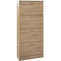 Rousseau Armoire à chaussures Carini 4 tiroirs - sonoma clair