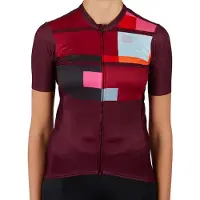 Sportful Maillot de Cyclisme Sportful Women Idea Jersey Red Wine-XXL