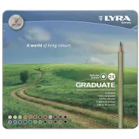 Lyra Graduate Permanent Coffret crayons de couleur 24 pièces