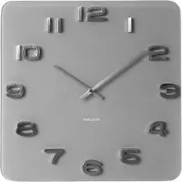 Karlsson - Horloge murale Vintage carrée - Gris