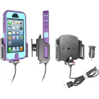 Brodit Support actif avec prise zig 12V Apple, Support pour smartphone, Noir