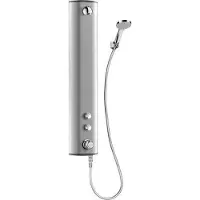 Delabie DU-Elem.SECURITH. Thermostat, aluminium, raccordement supérieur, temps de réponse d'environ 30 secondes, avec poignée et support